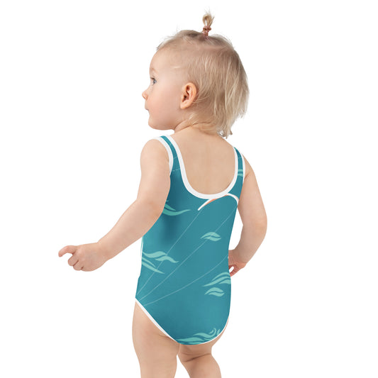 Ride the Wind – Girls’ One-Piece Swimsuit-Pediaquatics Swim Co.