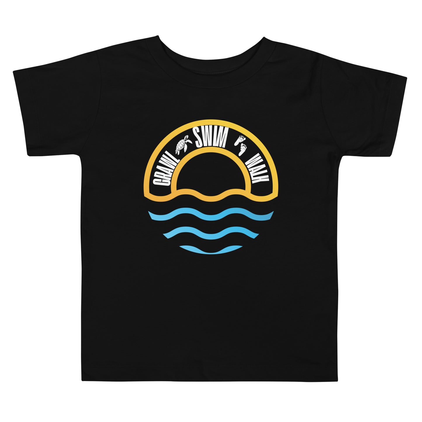 Crawl • Swim • Walk Tee – Toddler Edition-Pediaquatics Swim Co.