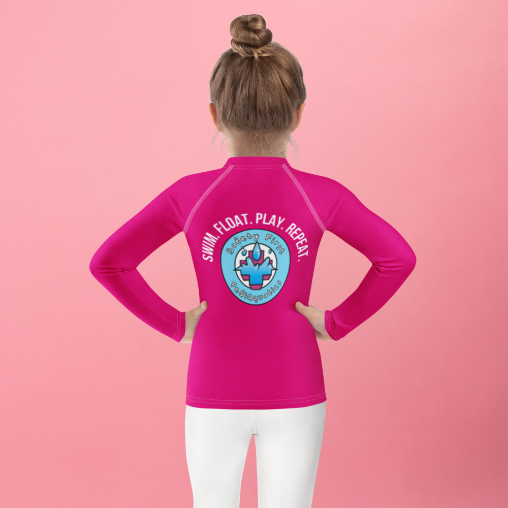 Safety First Pediaquatics Performance Rash Guard – PINK-Pediaquatics Swim Co.