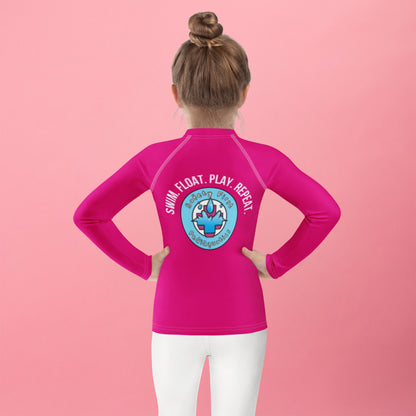Safety First Pediaquatics Performance Rash Guard – PINK-Pediaquatics Swim Co.