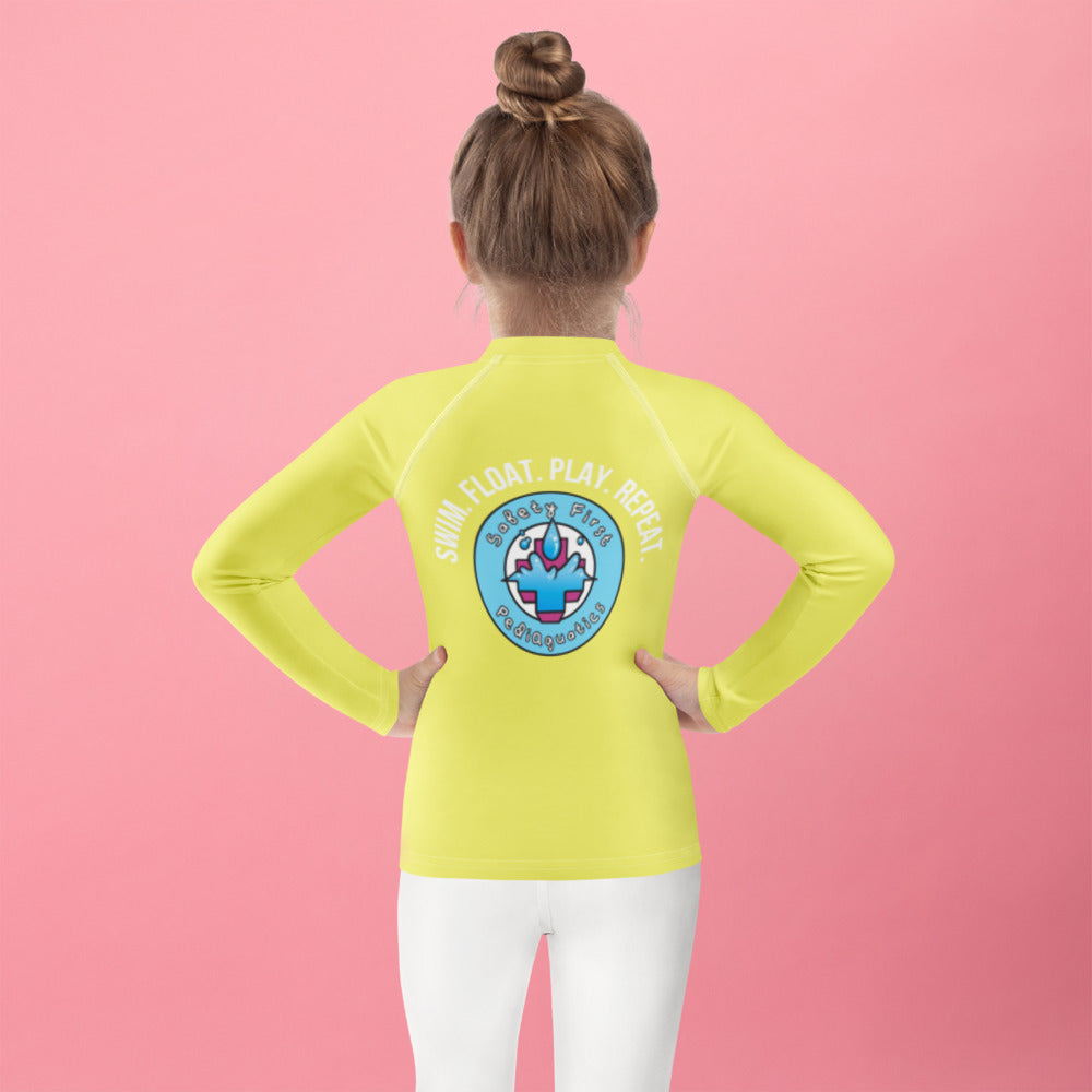 Safety First Pediaquatics Performance Rash Guard – NEON YELLOW-Pediaquatics Swim Co.