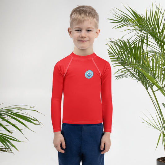 Safety First Pediaquatics Performance Rash Guard – RED-Pediaquatics Swim Co.