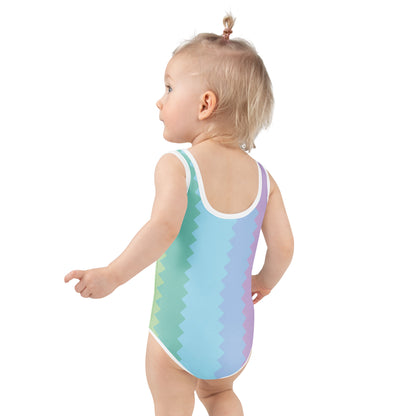Pastel Rainbow Dreams – Girls’ One-Piece Swimsuit-Pediaquatics Swim Co.