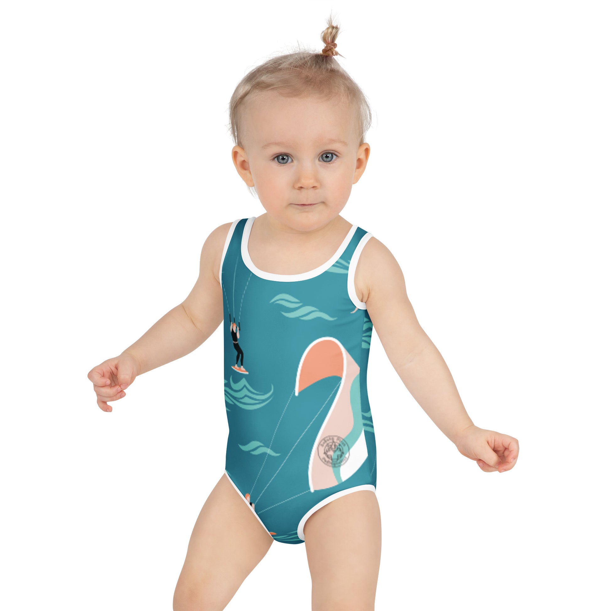 Ride the Wind – Girls’ One-Piece Swimsuit-Pediaquatics Swim Co.