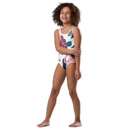 Tiny Tropic Flamingo – Girls’ One-Piece Swimsuit-Pediaquatics Swim Co.