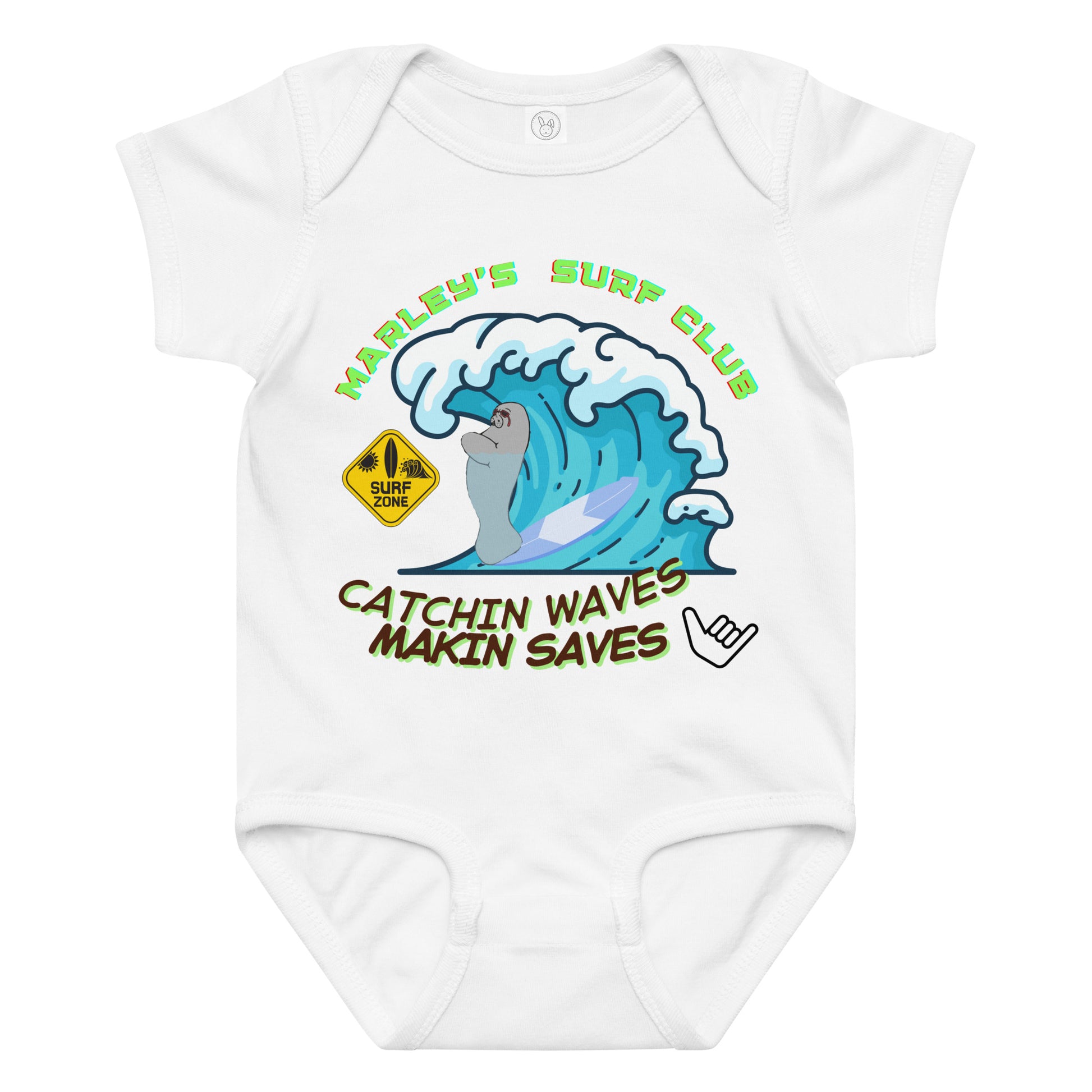 Marley’s Surf Club – Baby Onesie-Pediaquatics Swim Co.