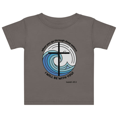 Deep Waters Faith Tee – Isaiah 43:2 Baby Edition-Pediaquatics Swim Co.