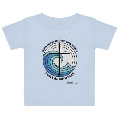 Deep Waters Faith Tee – Isaiah 43:2 Baby Edition-Pediaquatics Swim Co.