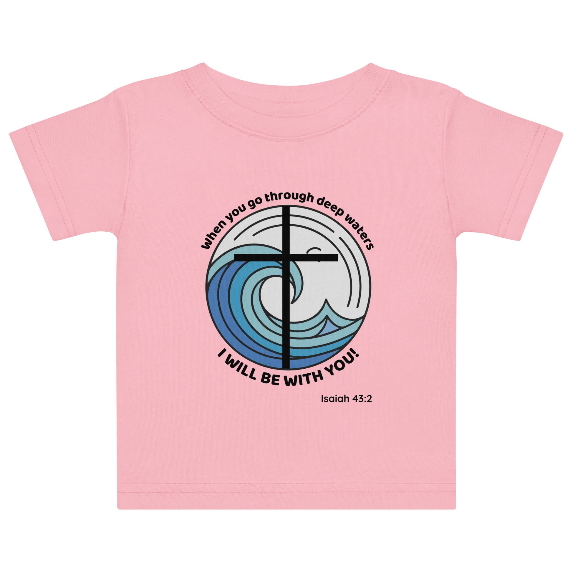 Deep Waters Faith Tee – Isaiah 43:2 Baby Edition-Pediaquatics Swim Co.