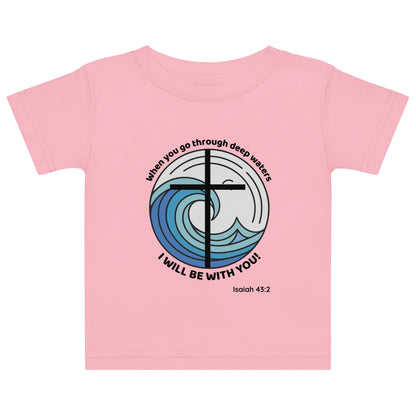 Deep Waters Faith Tee – Isaiah 43:2 Baby Edition-Pediaquatics Swim Co.