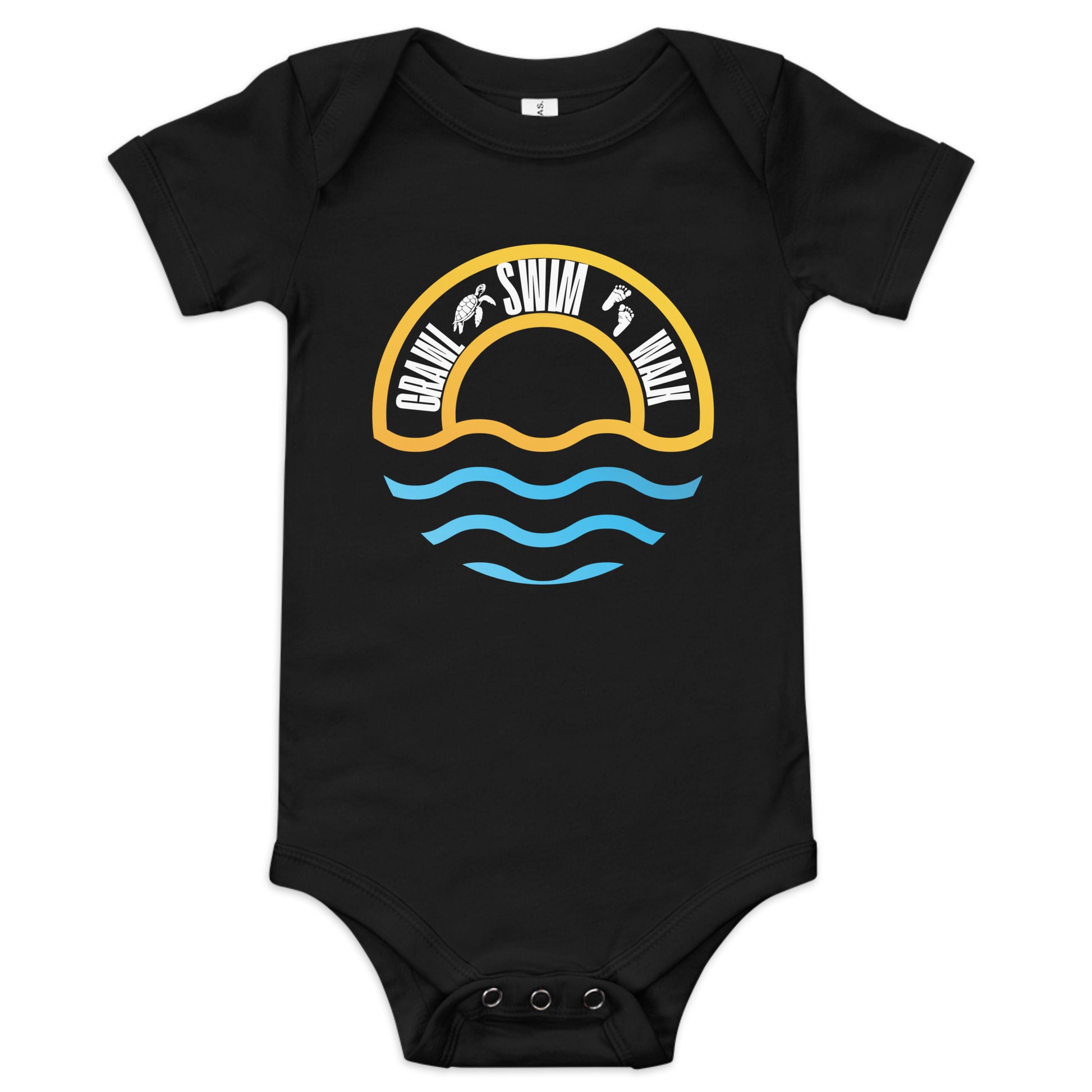 Crawl • Swim • Walk – Baby Onesie-Pediaquatics Swim Co.