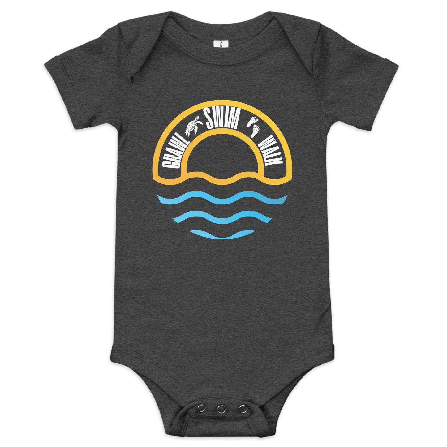 Crawl • Swim • Walk – Baby Onesie-Pediaquatics Swim Co.