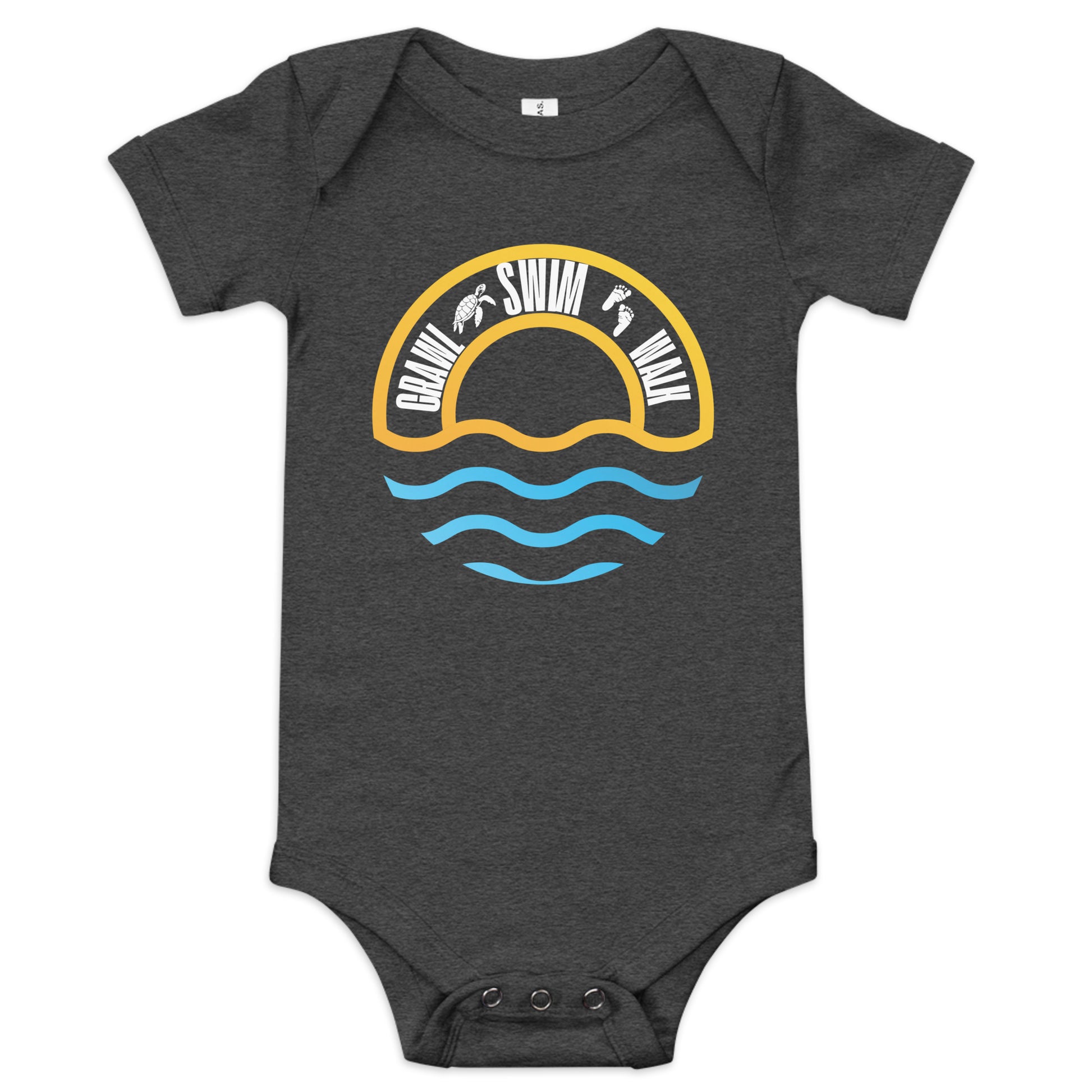 Crawl • Swim • Walk – Baby Onesie-Pediaquatics Swim Co.