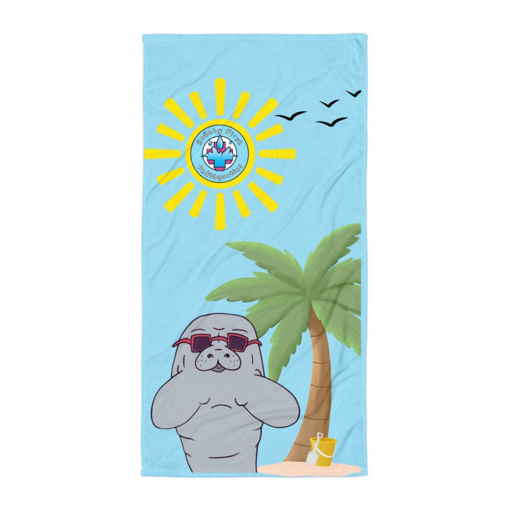 Marley the Manatee Beach Towel-Pediaquatics Swim Co.