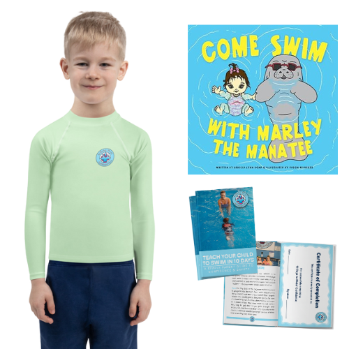 The Essential Swim Bundle - MINT GREEN SHIRT-Pediaquatics Swim Co.