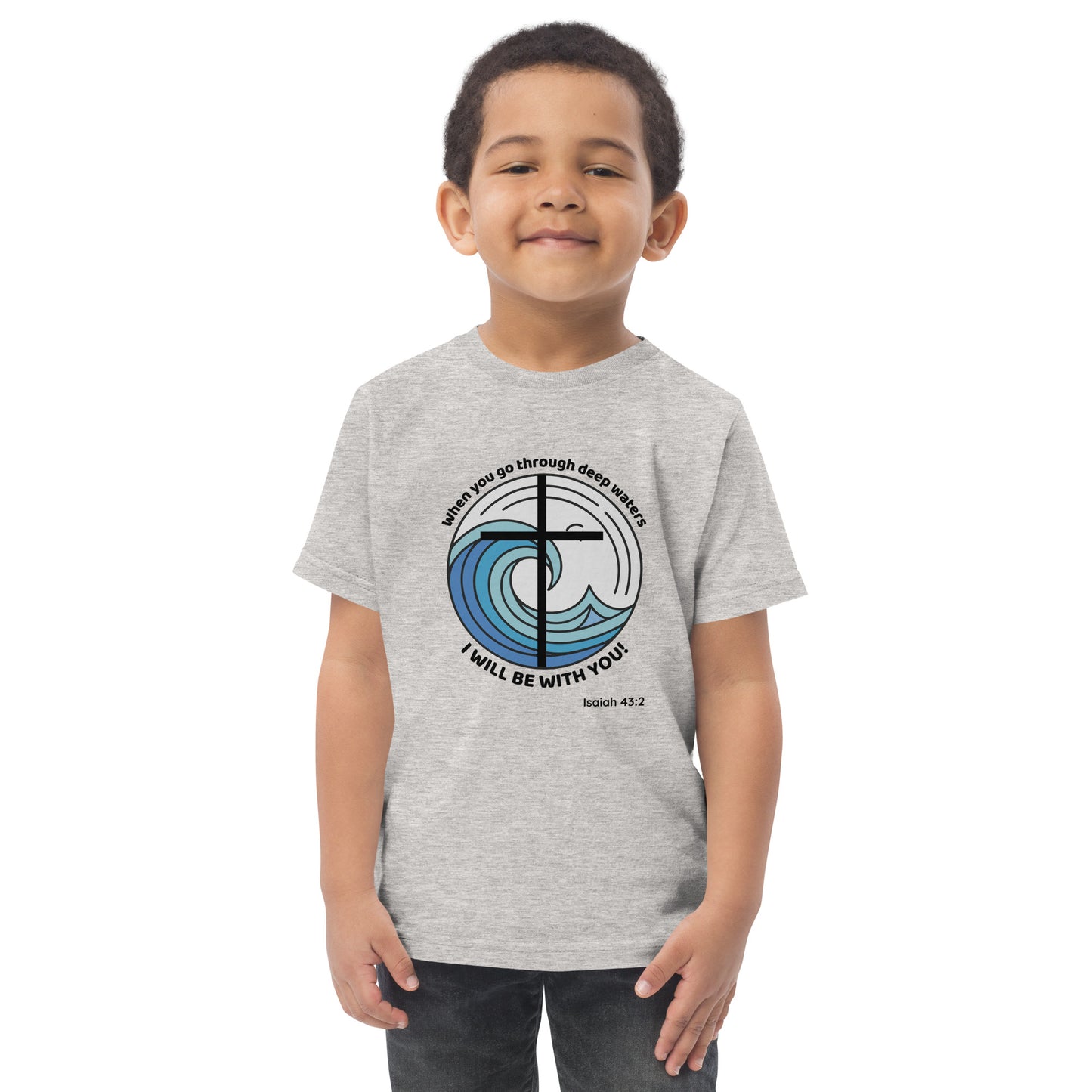 Deep Waters Faith Tee – Isaiah 43:2 Kids Edition-Pediaquatics Swim Co.