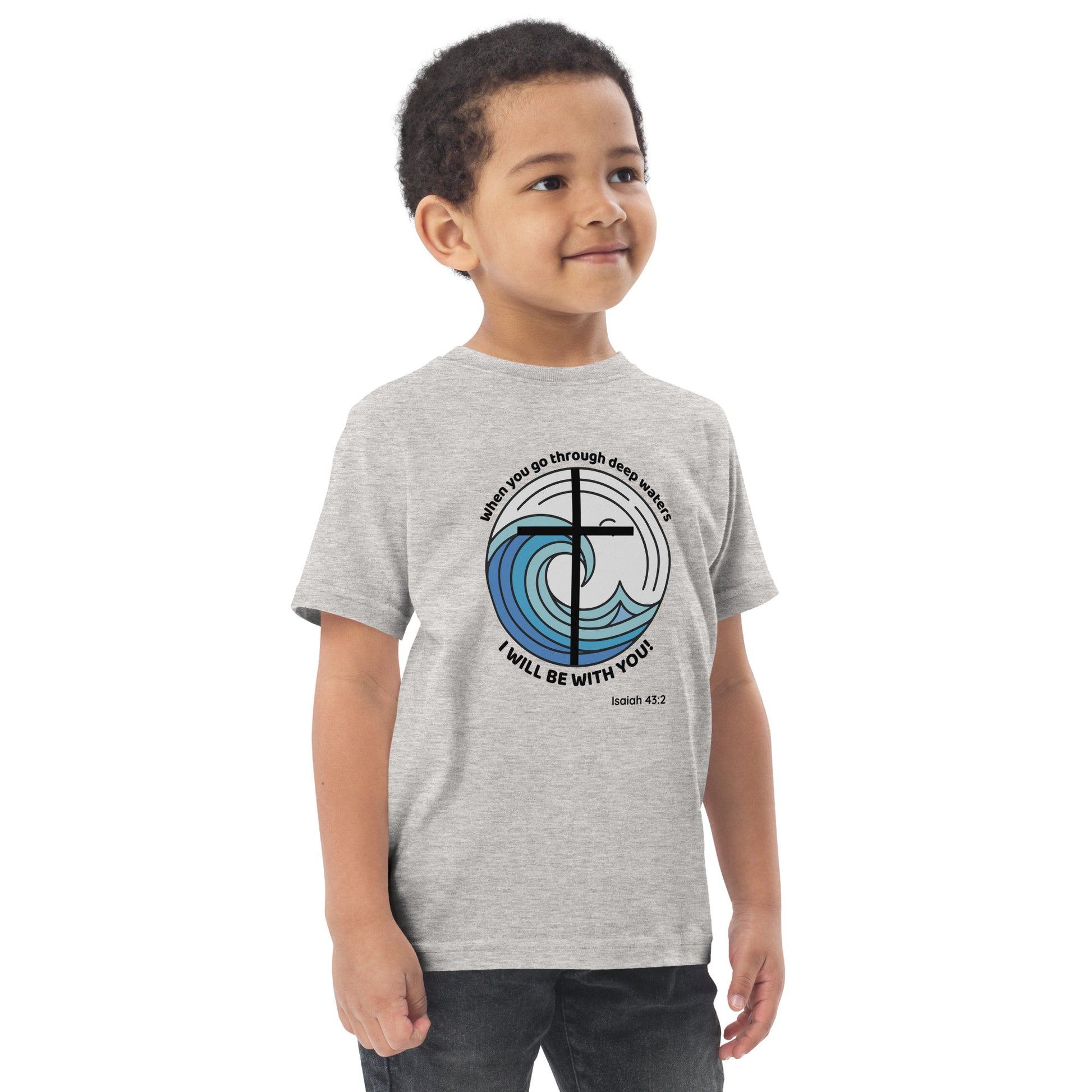 Deep Waters Faith Tee – Isaiah 43:2 Kids Edition-Pediaquatics Swim Co.
