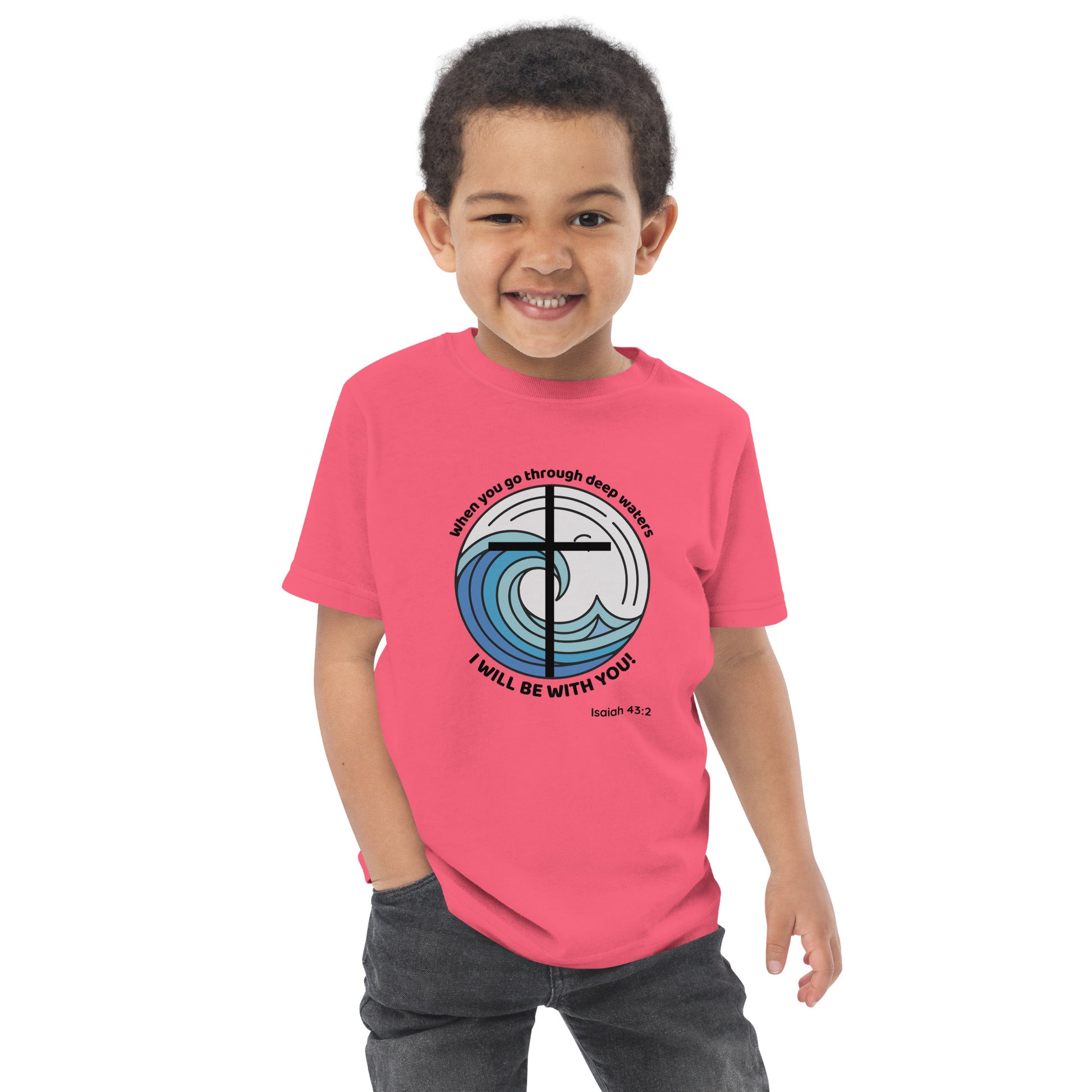 Deep Waters Faith Tee – Isaiah 43:2 Kids Edition-Pediaquatics Swim Co.