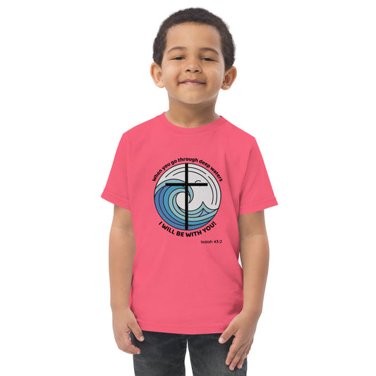 Deep Waters Faith Tee – Isaiah 43:2 Kids Edition-Pediaquatics Swim Co.