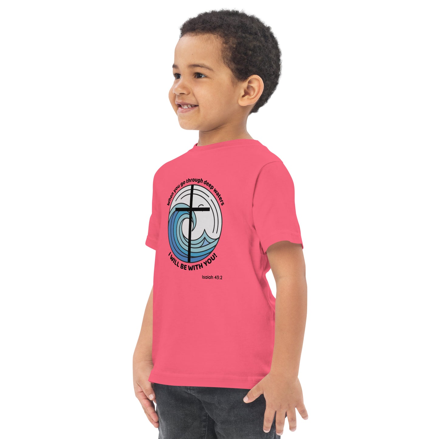 Deep Waters Faith Tee – Isaiah 43:2 Kids Edition-Pediaquatics Swim Co.