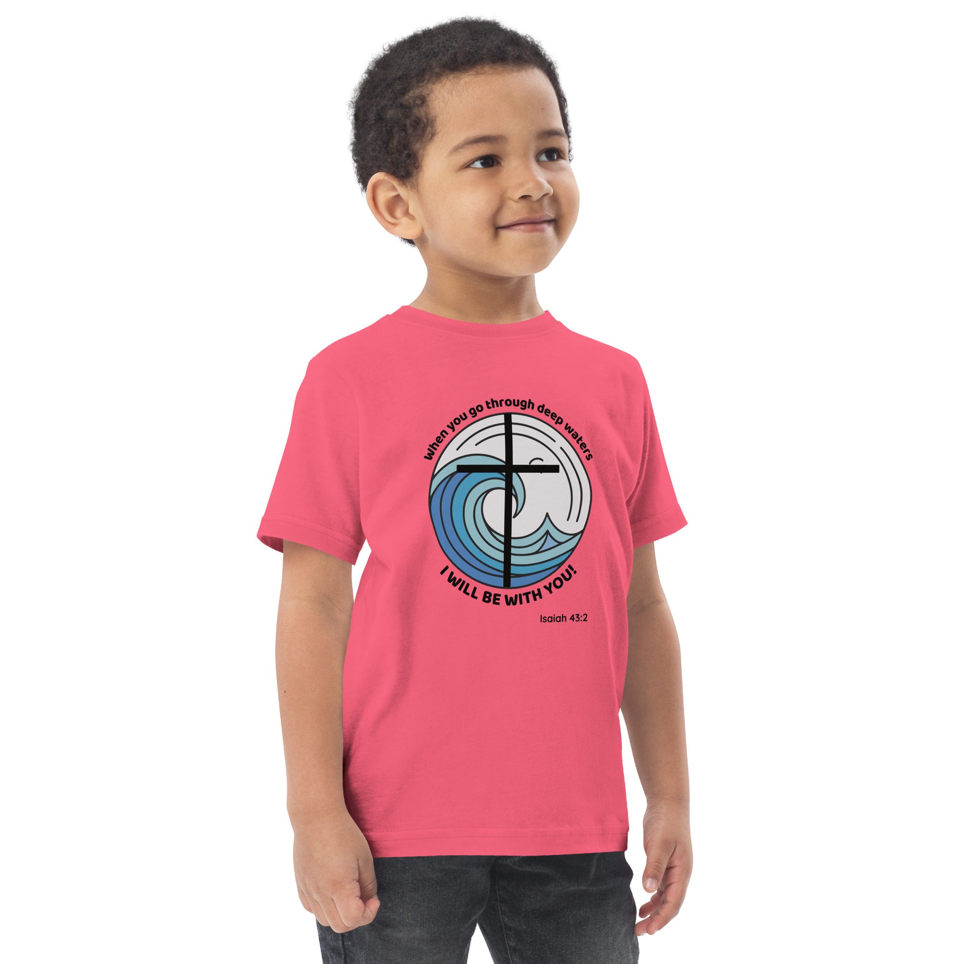 Deep Waters Faith Tee – Isaiah 43:2 Kids Edition-Pediaquatics Swim Co.