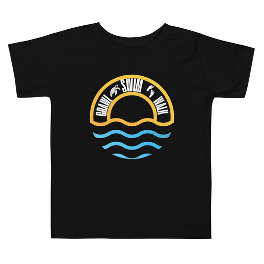 Crawl • Swim • Walk Tee – Toddler Edition-Pediaquatics Swim Co.